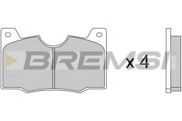 BREMSI BP2046 Комплект гальмівних колодок, дискове гальмо