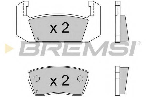 BREMSI BP2051 Комплект гальмівних колодок, дискове гальмо