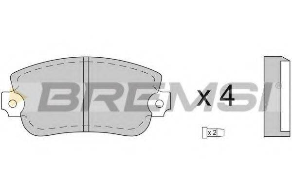 BREMSI BP2073 Комплект гальмівних колодок, дискове гальмо
