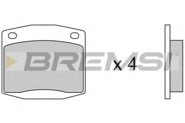 BREMSI BP2116 Комплект гальмівних колодок, дискове гальмо