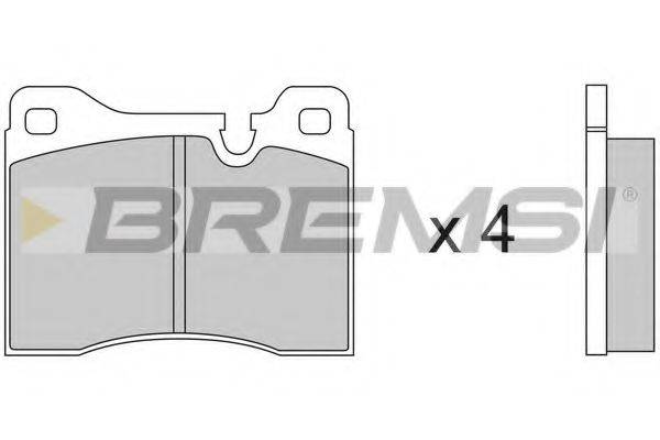 BREMSI BP2125 Комплект гальмівних колодок, дискове гальмо
