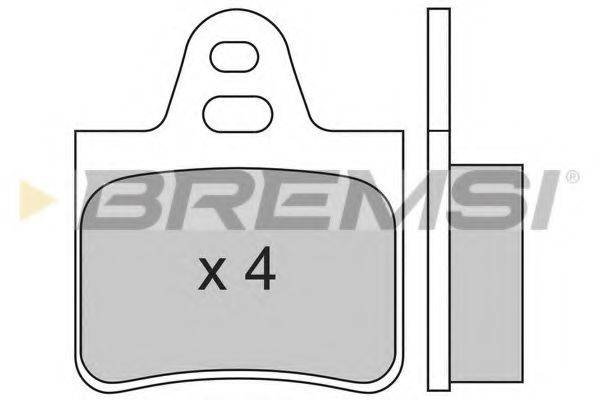 BREMSI BP2130 Комплект гальмівних колодок, дискове гальмо