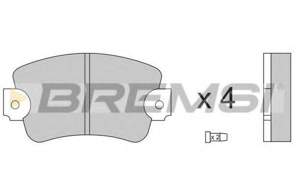 BREMSI BP2132 Комплект гальмівних колодок, дискове гальмо
