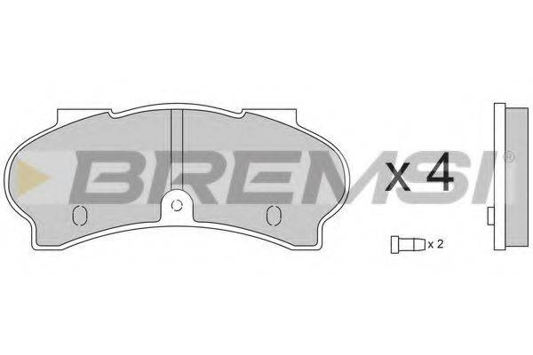 BREMSI BP2134 Комплект гальмівних колодок, дискове гальмо