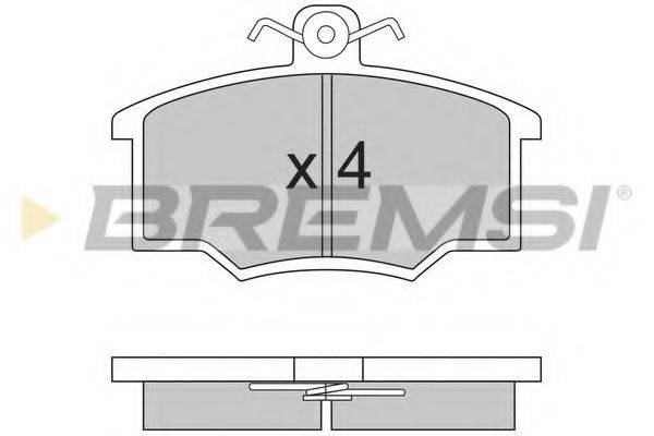 BREMSI BP2143 Комплект гальмівних колодок, дискове гальмо