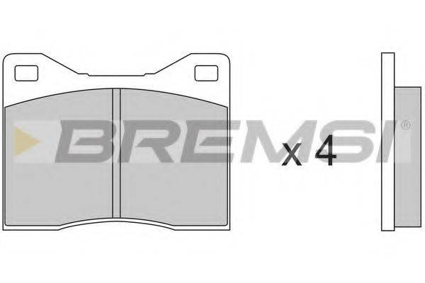 BREMSI BP2147 Комплект гальмівних колодок, дискове гальмо