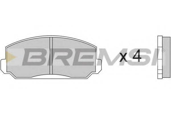BREMSI BP2150 Комплект гальмівних колодок, дискове гальмо