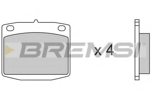 BREMSI BP2173 Комплект гальмівних колодок, дискове гальмо