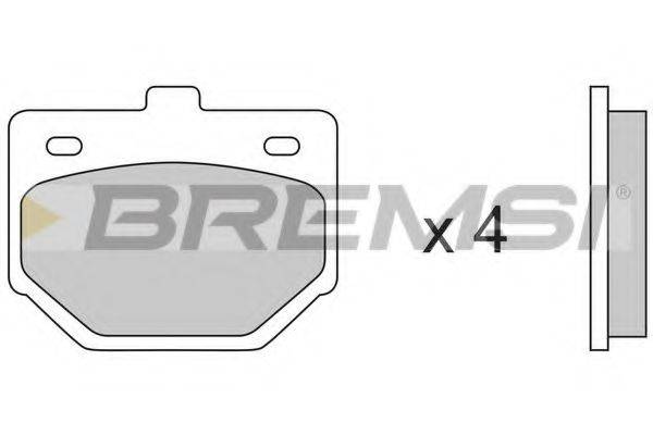 BREMSI BP2174 Комплект гальмівних колодок, дискове гальмо