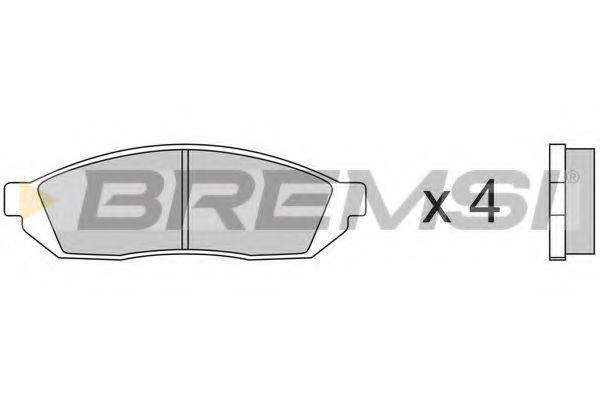 BREMSI BP2176 Комплект гальмівних колодок, дискове гальмо
