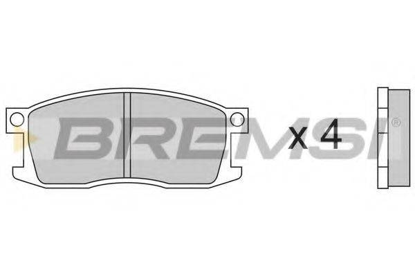 BREMSI BP2190 Комплект гальмівних колодок, дискове гальмо