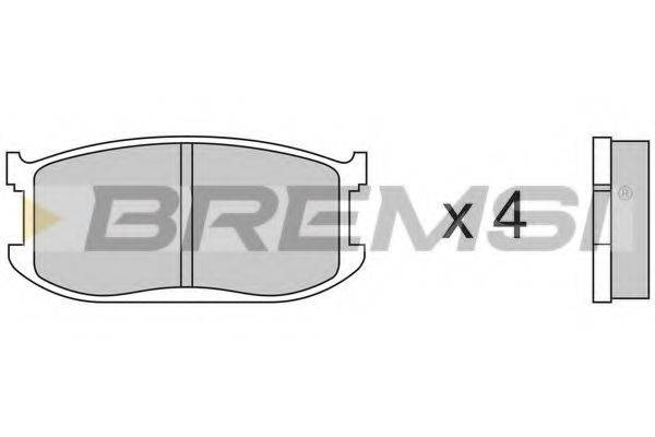 BREMSI BP2191 Комплект гальмівних колодок, дискове гальмо