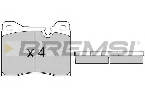 BREMSI BP2221 Комплект гальмівних колодок, дискове гальмо