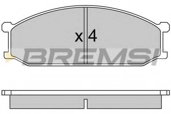 BREMSI BP2233 Комплект гальмівних колодок, дискове гальмо