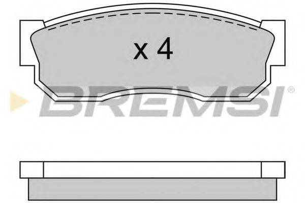 BREMSI BP2246 Комплект гальмівних колодок, дискове гальмо