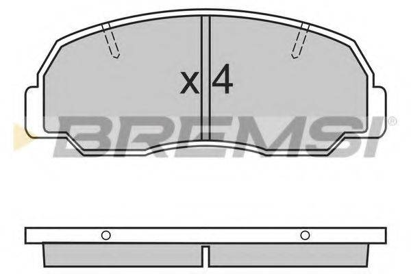 BREMSI BP2297 Комплект гальмівних колодок, дискове гальмо