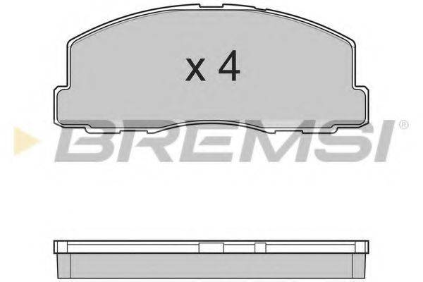 BREMSI BP2299 Комплект гальмівних колодок, дискове гальмо