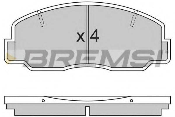 BREMSI BP2305 Комплект гальмівних колодок, дискове гальмо