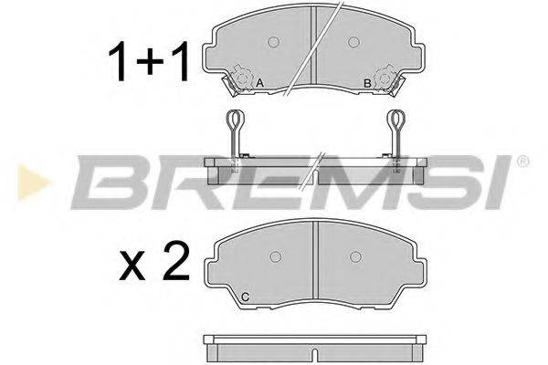 BREMSI BP2326 Комплект гальмівних колодок, дискове гальмо