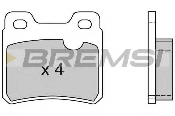 BREMSI BP2418 Комплект гальмівних колодок, дискове гальмо
