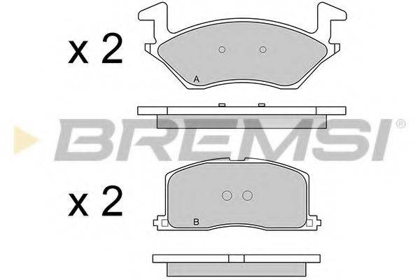 BREMSI BP2481 Комплект гальмівних колодок, дискове гальмо