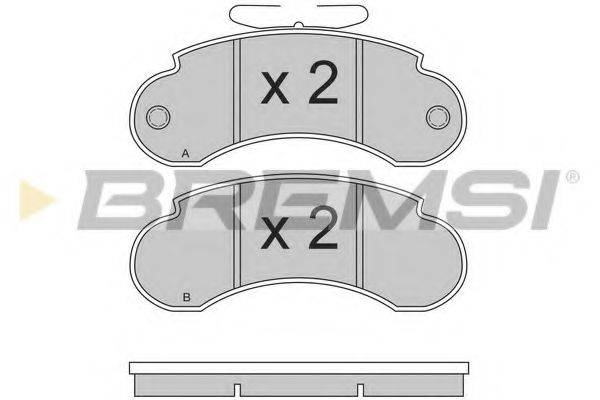 BREMSI BP2490 Комплект гальмівних колодок, дискове гальмо