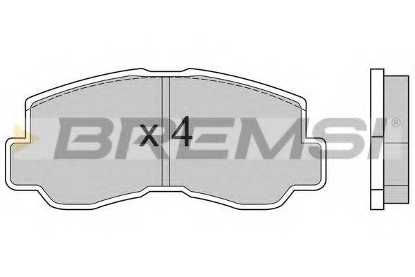 BREMSI BP2508 Комплект гальмівних колодок, дискове гальмо