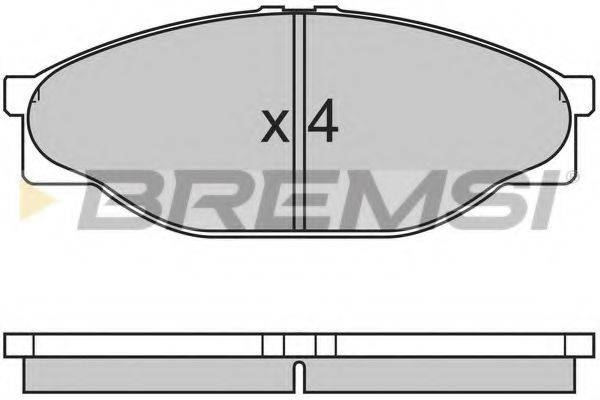 BREMSI BP2633 Комплект гальмівних колодок, дискове гальмо