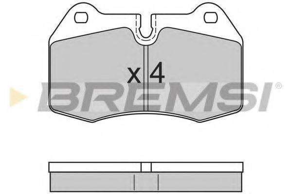 BREMSI BP2660 Комплект гальмівних колодок, дискове гальмо