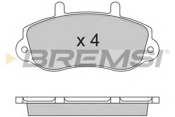 BREMSI BP2767 Комплект гальмівних колодок, дискове гальмо
