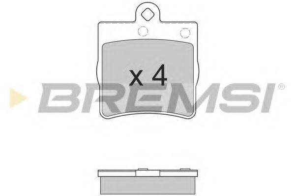 BREMSI BP2861 Комплект гальмівних колодок, дискове гальмо