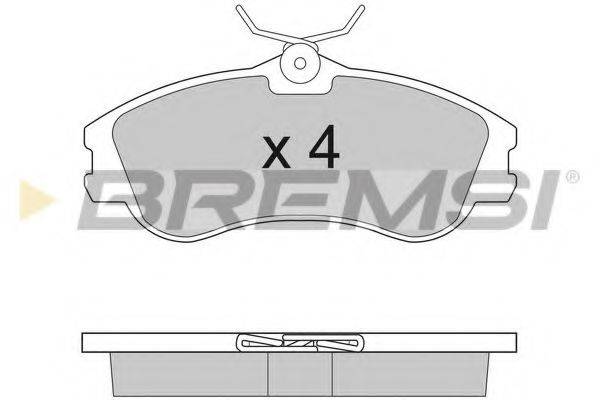 BREMSI BP2921 Комплект гальмівних колодок, дискове гальмо