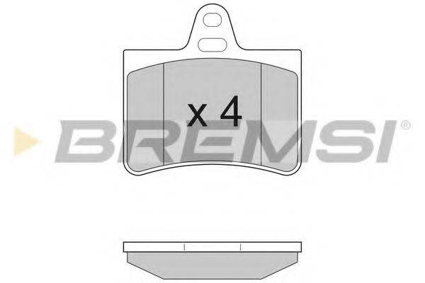 BREMSI BP2938 Комплект гальмівних колодок, дискове гальмо
