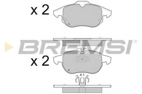 BREMSI BP3014 Комплект гальмівних колодок, дискове гальмо