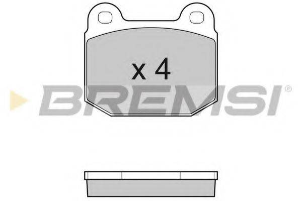 BREMSI BP3035 Комплект гальмівних колодок, дискове гальмо