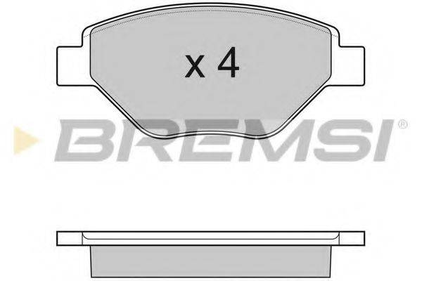 BREMSI BP3113 Комплект гальмівних колодок, дискове гальмо