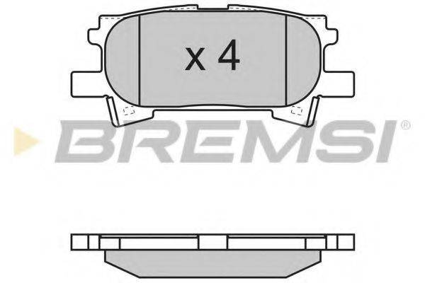 BREMSI BP3169 Комплект гальмівних колодок, дискове гальмо