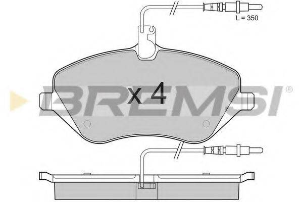 BREMSI BP3181 Комплект гальмівних колодок, дискове гальмо