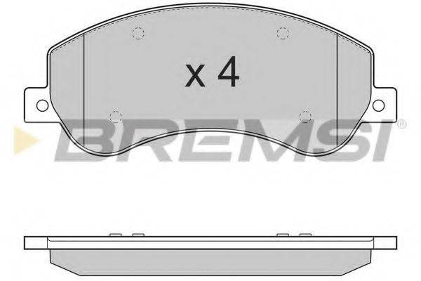 BREMSI BP3274 Комплект гальмівних колодок, дискове гальмо