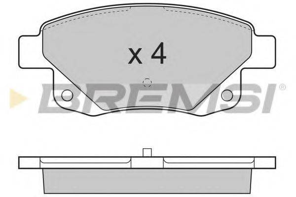 BREMSI BP3275 Комплект гальмівних колодок, дискове гальмо