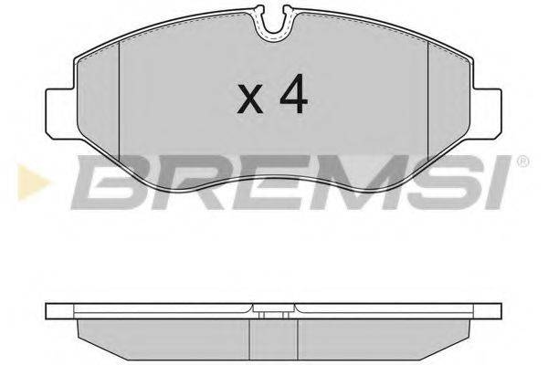 BREMSI BP3292 Комплект гальмівних колодок, дискове гальмо