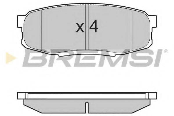 BREMSI BP3382 Комплект гальмівних колодок, дискове гальмо