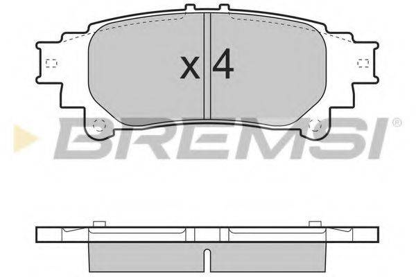 BREMSI BP3482 Комплект гальмівних колодок, дискове гальмо