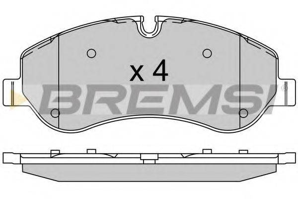 BREMSI BP3525 Комплект гальмівних колодок, дискове гальмо