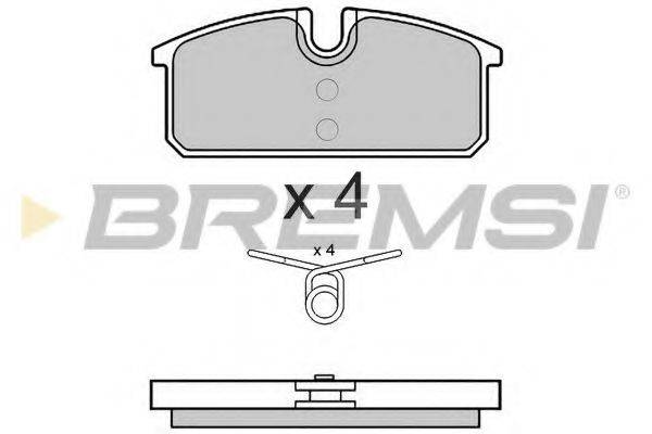 BREMSI BP3542 Комплект гальмівних колодок, дискове гальмо