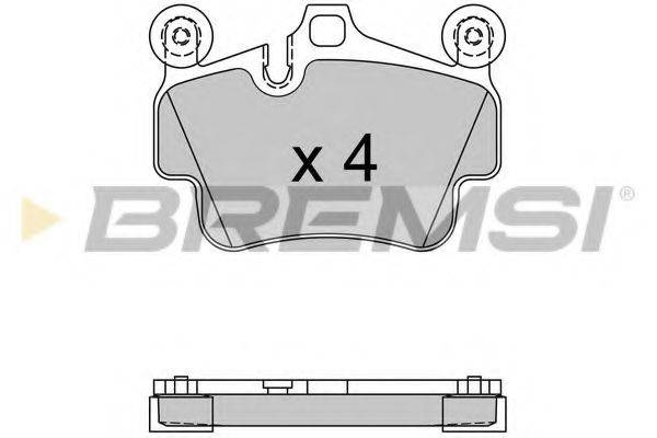 BREMSI BP3564 Комплект гальмівних колодок, дискове гальмо