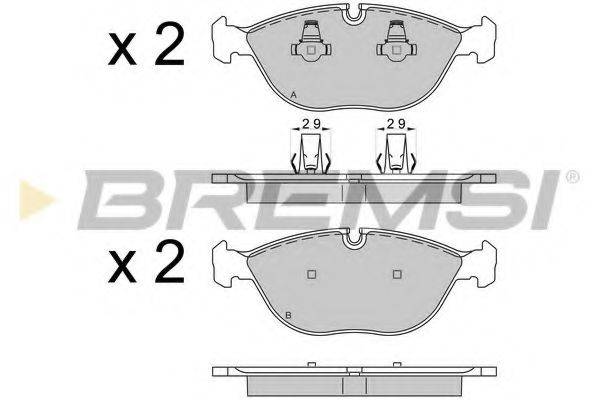 BREMSI BP3571 Комплект гальмівних колодок, дискове гальмо