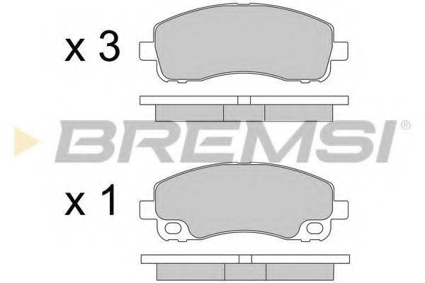BREMSI BP3582 Комплект гальмівних колодок, дискове гальмо