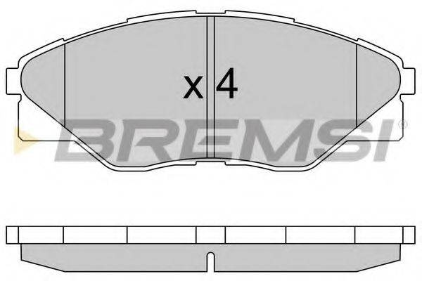 BREMSI BP3586 Комплект гальмівних колодок, дискове гальмо
