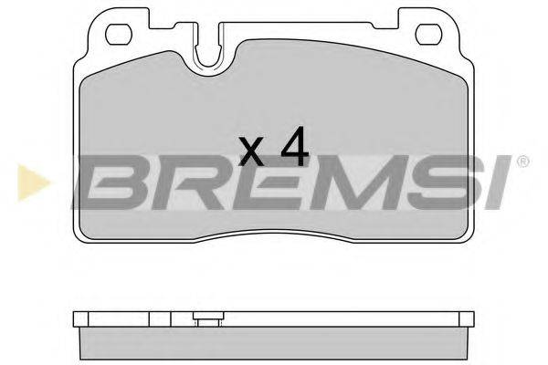 BREMSI BP3592 Комплект гальмівних колодок, дискове гальмо